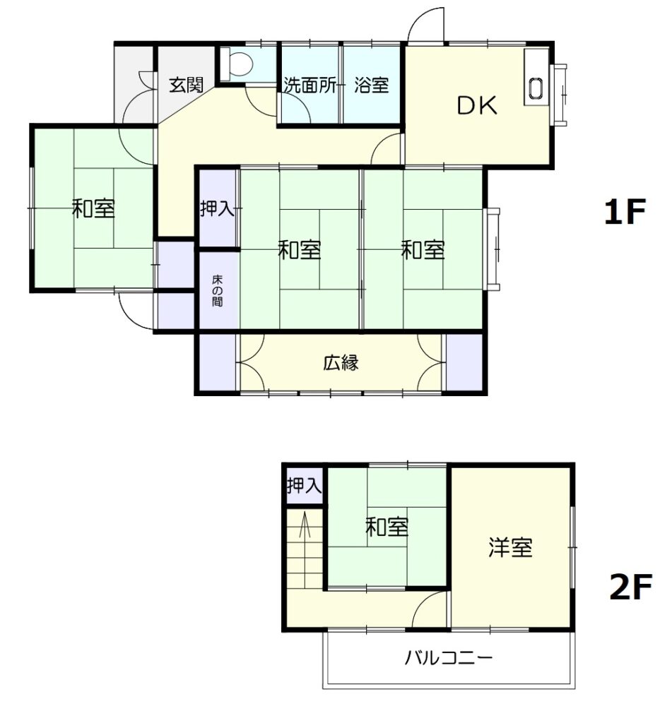 下関　不動産　上田中町　中古戸建　間取