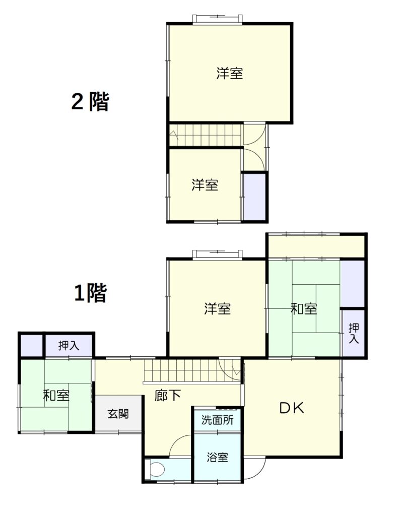 下関　長府川端　中古戸建　間取